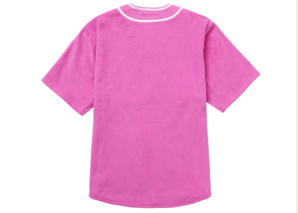 Maillot de baseball Supreme Polartec rose 