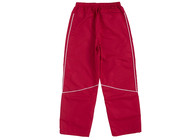 Supreme Reflective Piping Track Pant Red