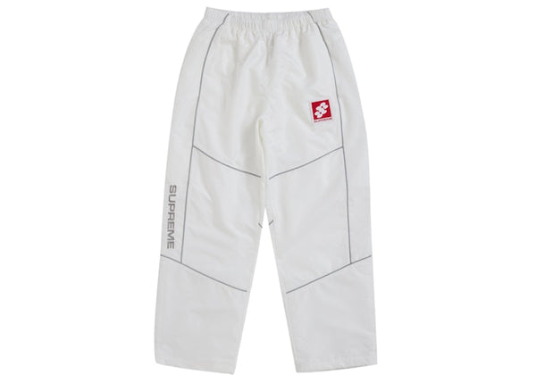 Supreme Reflective Piping Track Pant White