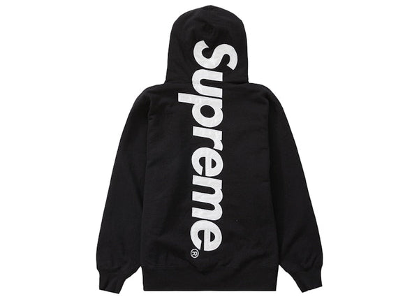 Sweat à capuche Supreme Satin Appliqué Noir