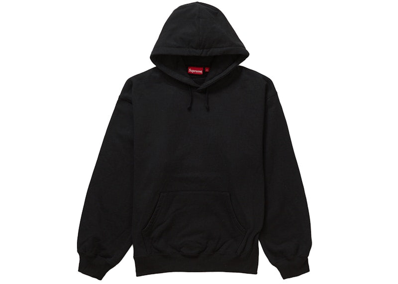 Sweat à capuche Supreme Satin Appliqué (AH23) Noir