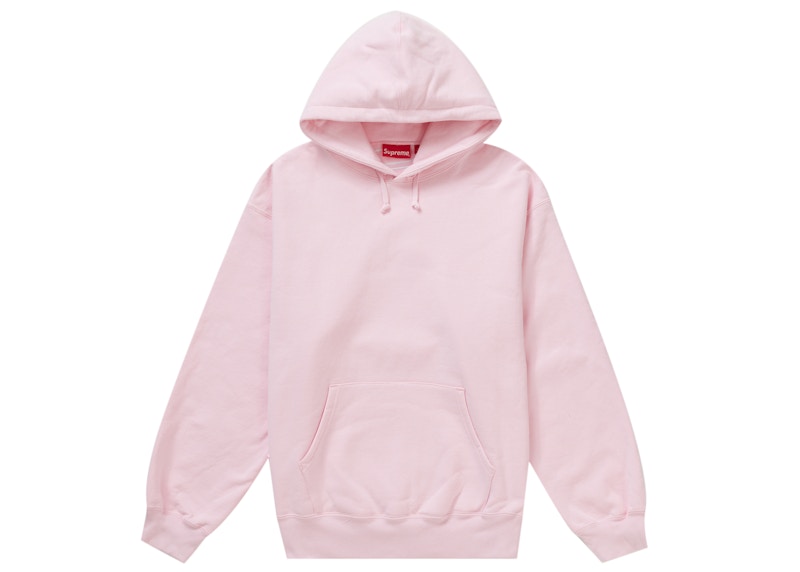 Sweat à capuche Supreme Satin Appliqué (AH23) Rose clair