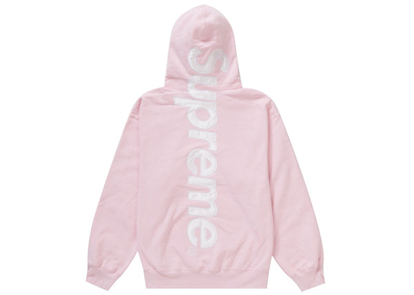 Sweat à capuche Supreme Satin Appliqué (AH23) Rose clair