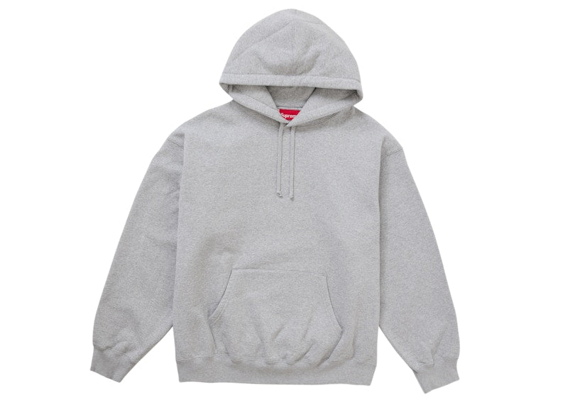 Sweat à capuche Supreme Satin Applique (AH24) Gris chiné 
