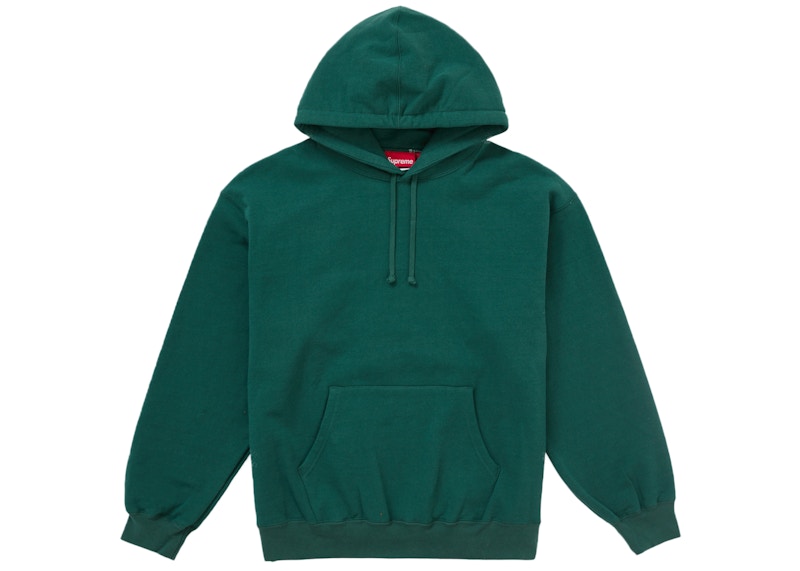 Supreme Satin Applique Kapuzenpullover (FW24) Dunkelgrün 