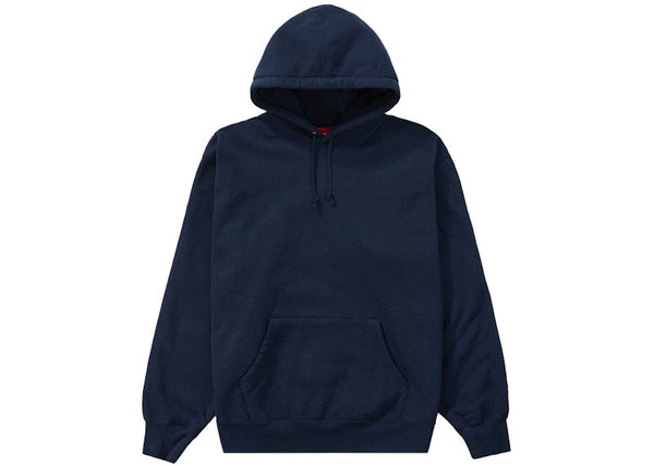 Sweat à capuche Supreme Satin Appliqué Bleu marine 