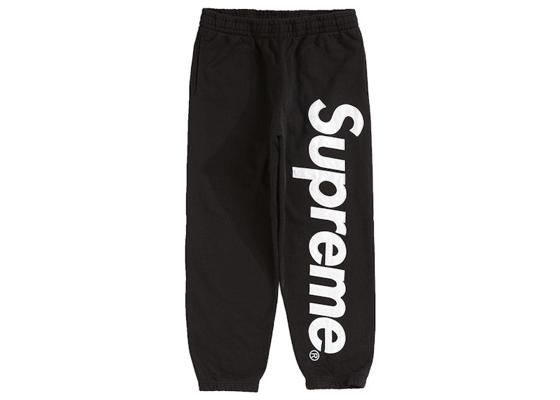 Pantalon de survêtement Supreme Satin Appliqué Noir