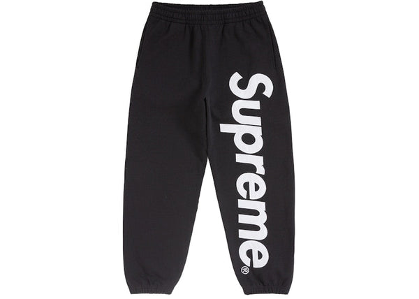 Pantalon de survêtement Supreme Satin Applique (AH24) Noir 