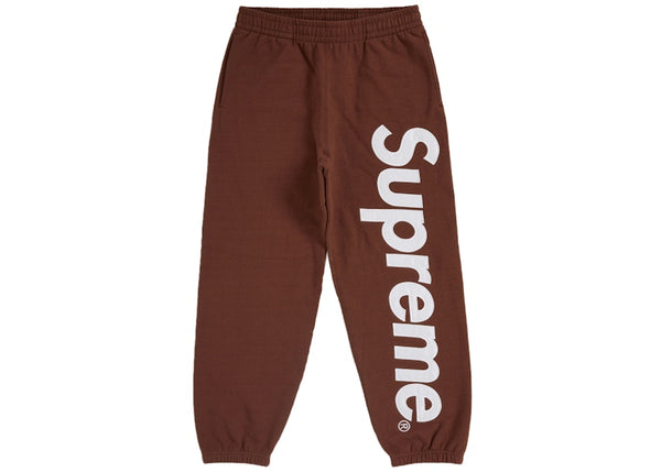 Pantalon de survêtement Supreme Satin Applique (AH24) Marron 