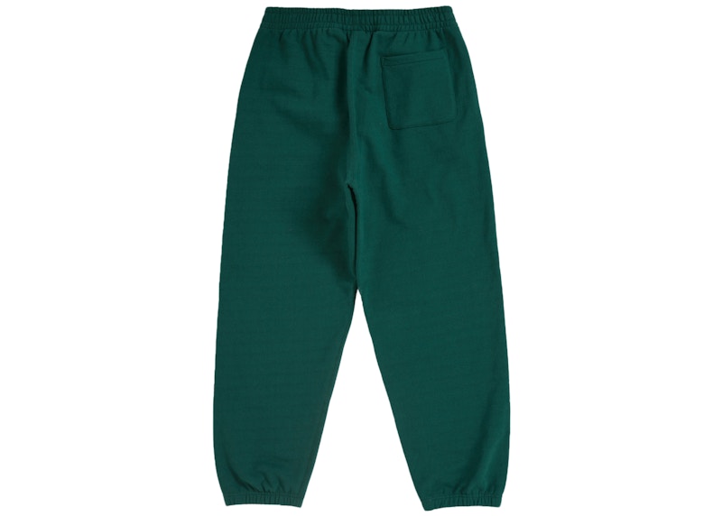 Pantalon de survêtement Supreme Satin Applique (AH24) Vert foncé 