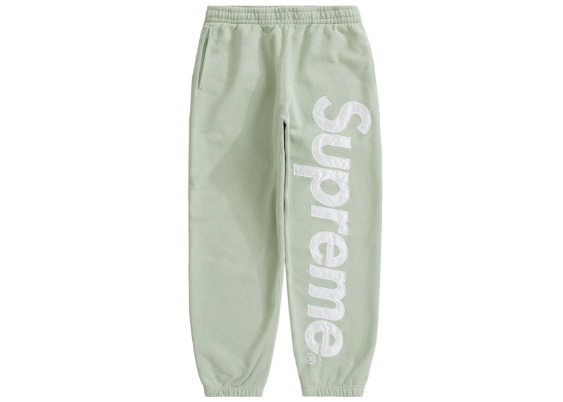 Pantalon de survêtement Supreme Satin Appliqué Menthe 