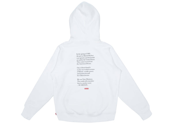 Sweat à capuche Supreme Scarface Friend blanc 