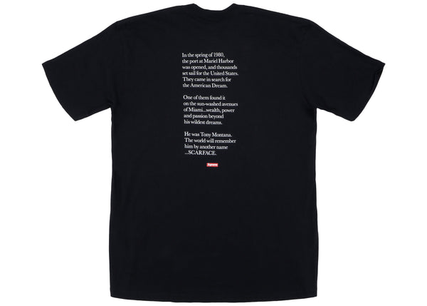 T-shirt Supreme Scarface Friend noir