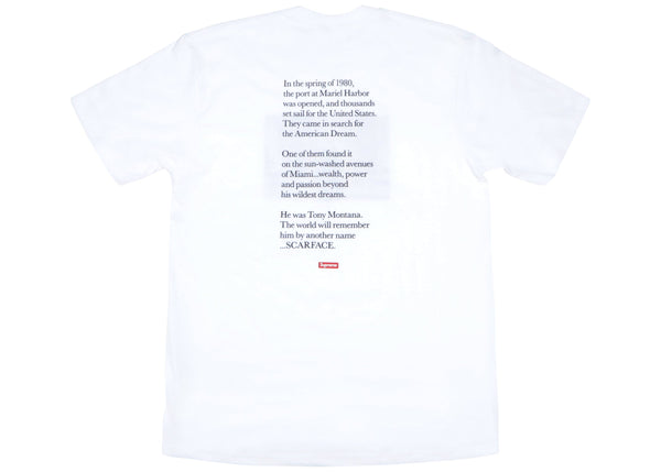 T-shirt Supreme Scarface Friend blanc