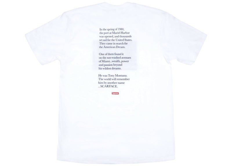 T-shirt Supreme Scarface Friend blanc