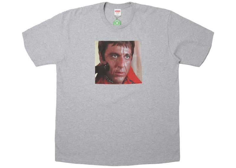 Supreme Scarface Shower Tee Heather Grey