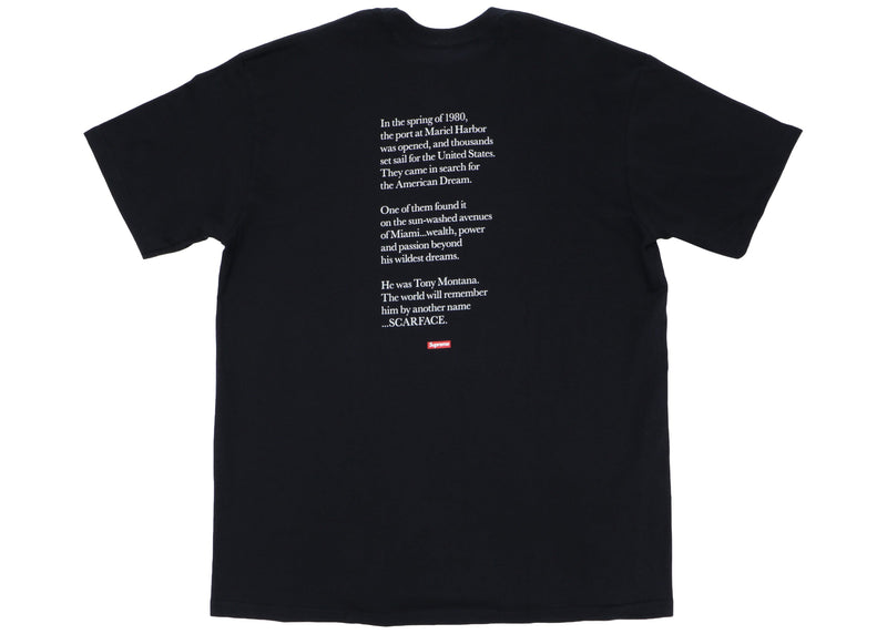 T-shirt fendu Supreme Scarface noir