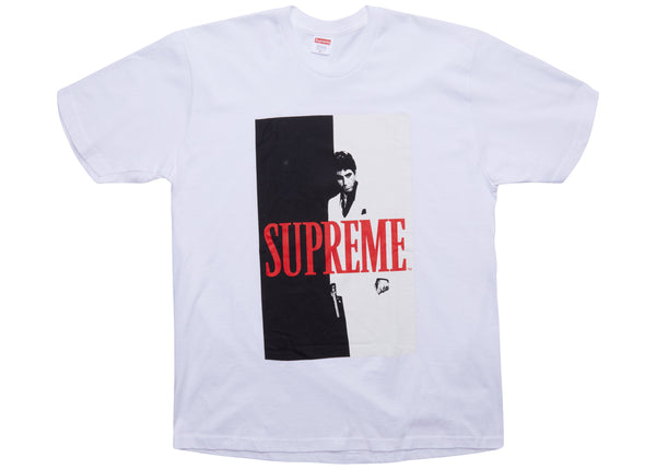 T-shirt fendu Supreme Scarface blanc 