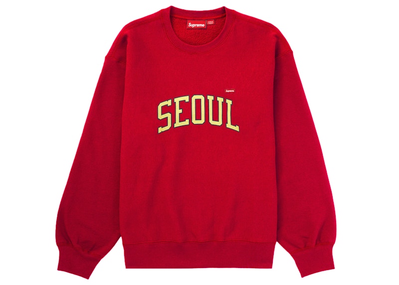 Pull ras du cou Supreme Seoul Shop Small Box Rouge