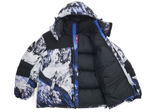 Veste Supreme The North Face Mountain Baltoro Bleu/Blanc