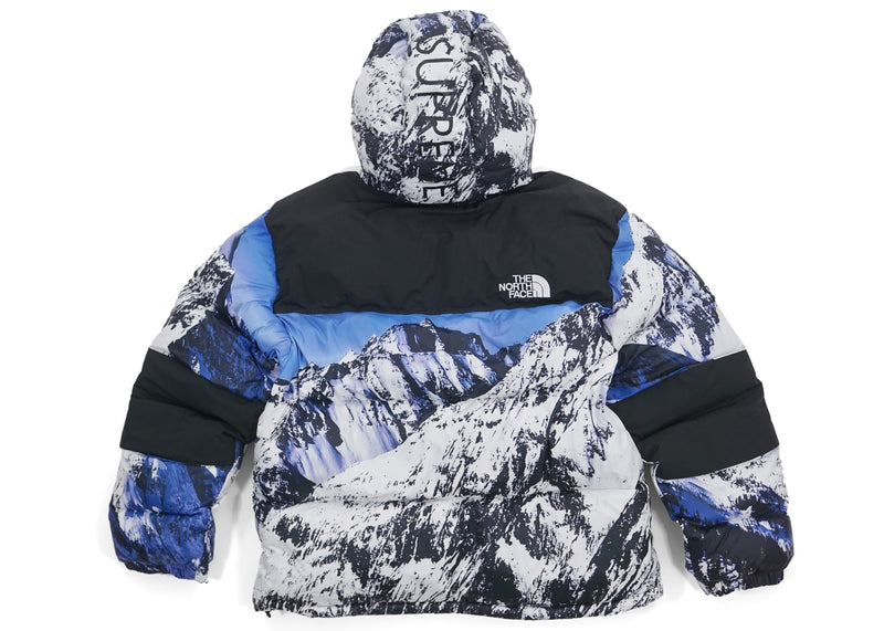 Veste Supreme The North Face Mountain Baltoro Bleu/Blanc