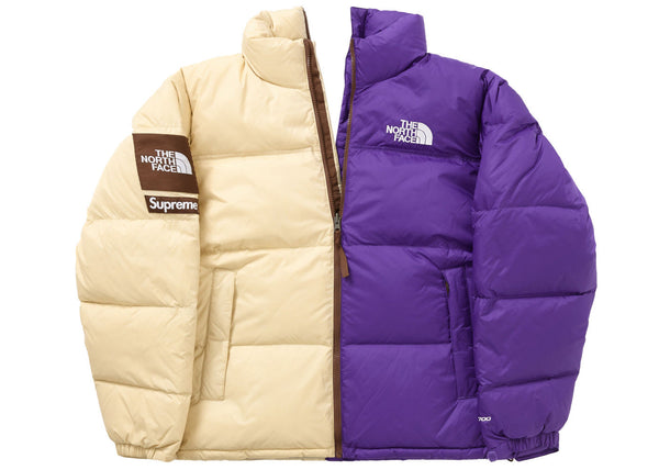 Veste Supreme The North Face Split Nuptse Tan