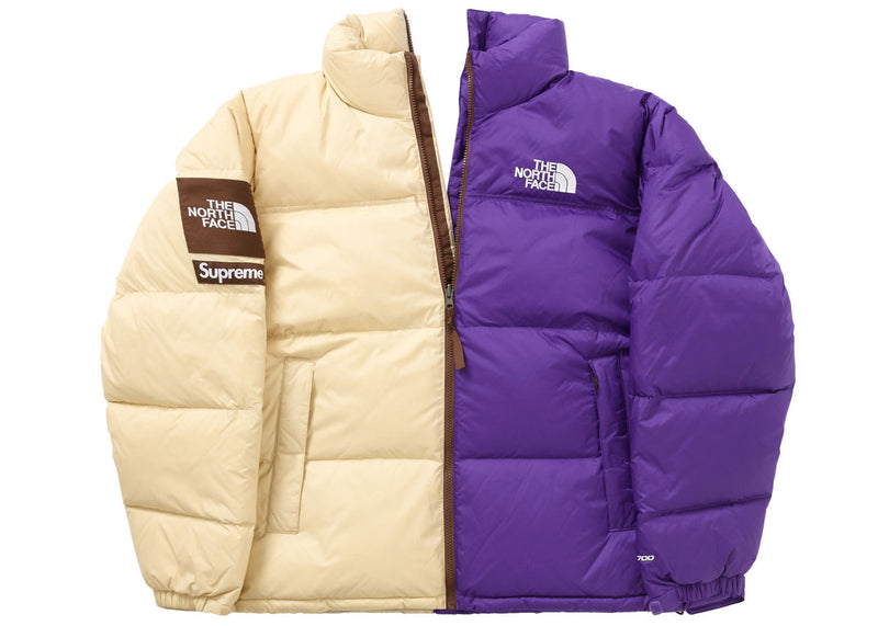 Veste Supreme The North Face Split Nuptse Tan