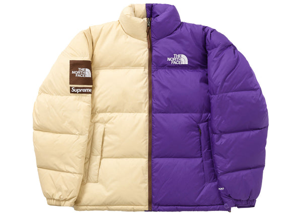 Veste Supreme The North Face Split Nuptse Tan