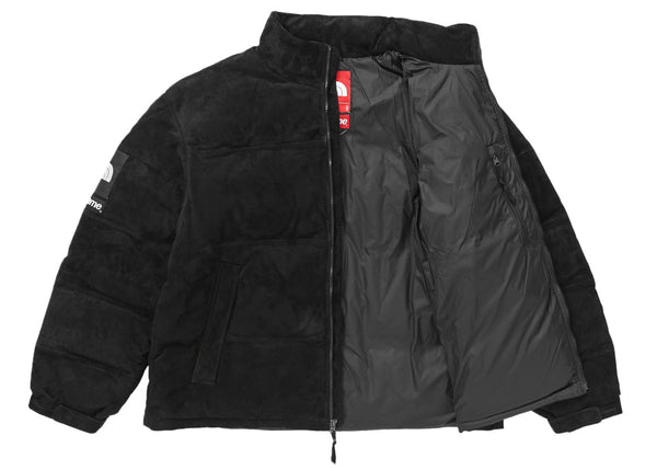 Veste Supreme The North Face Suede Nuptse noire