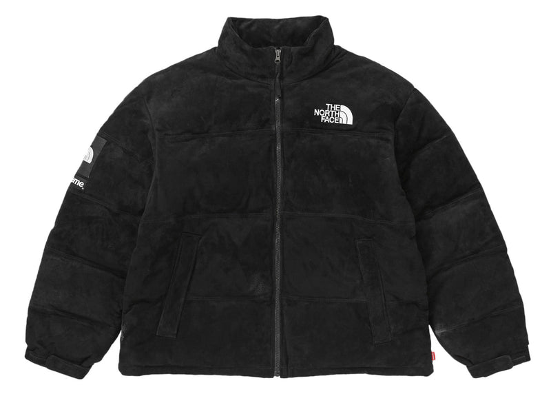Veste Supreme The North Face Suede Nuptse noire