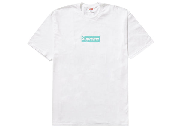 T-shirt Supreme Tiffany &amp; Co. Box Logo Blanc