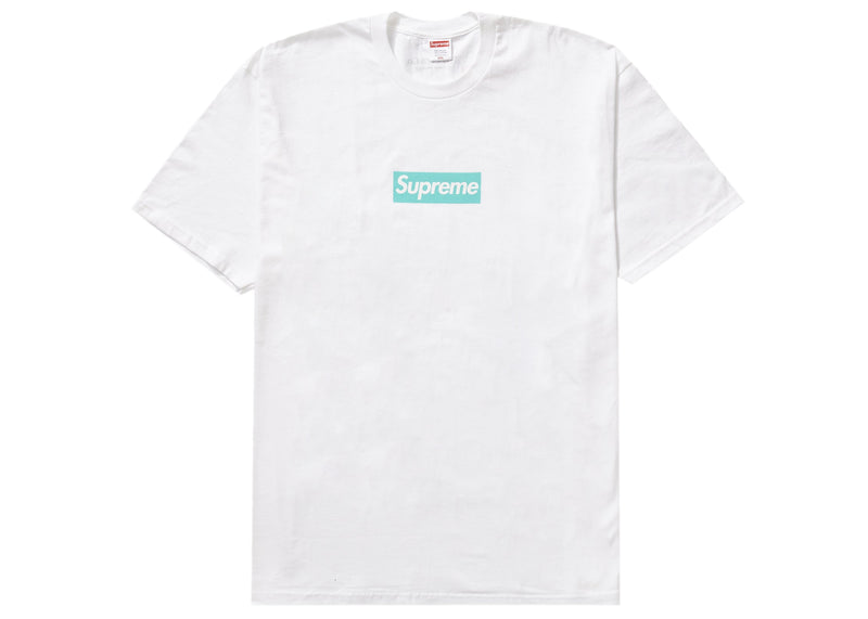T-shirt Supreme Tiffany &amp; Co. Box Logo Blanc