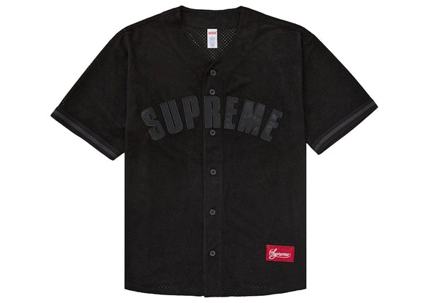 Maillot de baseball Supreme Ultrasuede Mesh Noir
