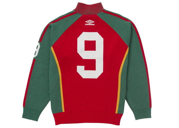 Supreme Umbro Zip Up Sweater Red