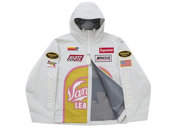Supreme Vanson Leathers GORE-TEX Shell Jacket White