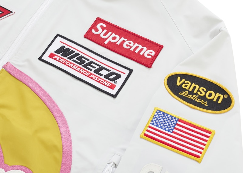 Supreme Vanson Leathers GORE-TEX Shell Jacket White