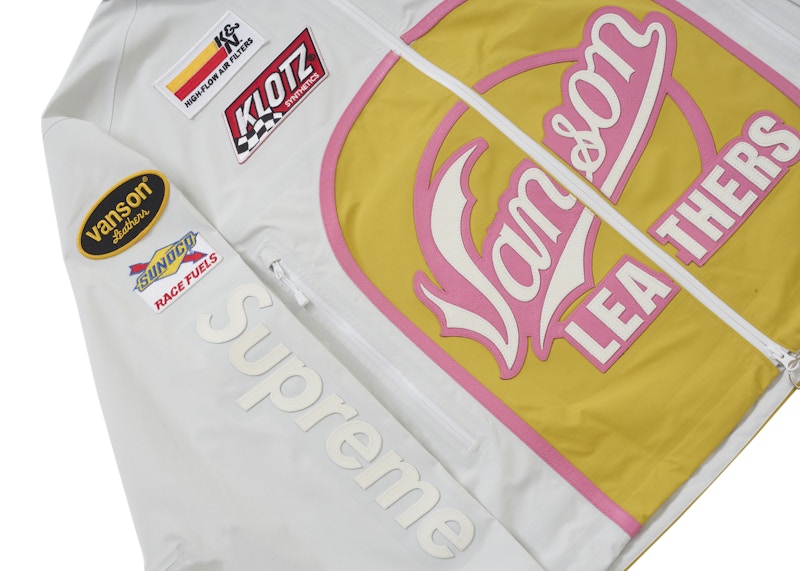 Supreme Vanson Leathers GORE-TEX Shell Jacket White