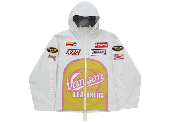 Supreme Vanson Leathers GORE-TEX Shell Jacket White