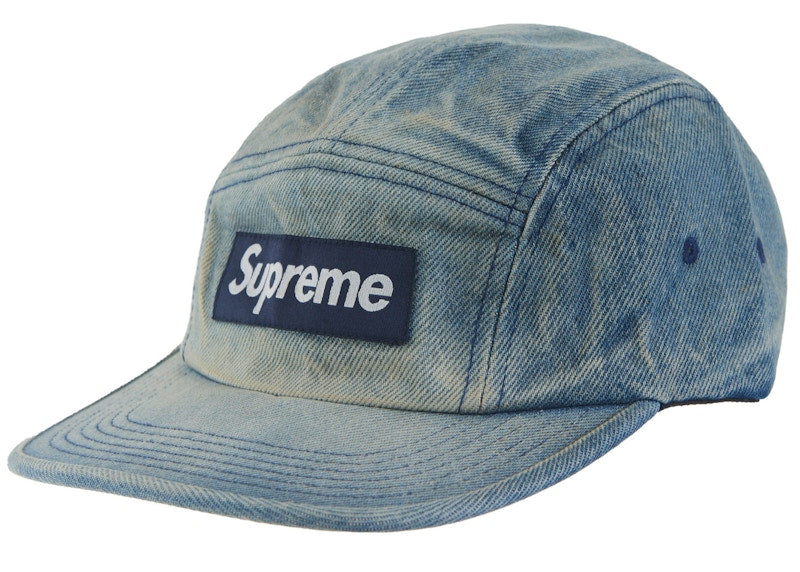 Casquette de camp en sergé chino délavé Supreme (SS24) Indigo sale