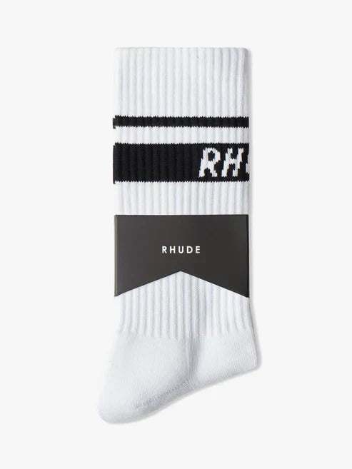SOCKEN MIT ZWEI STREIFEN UND LOGO