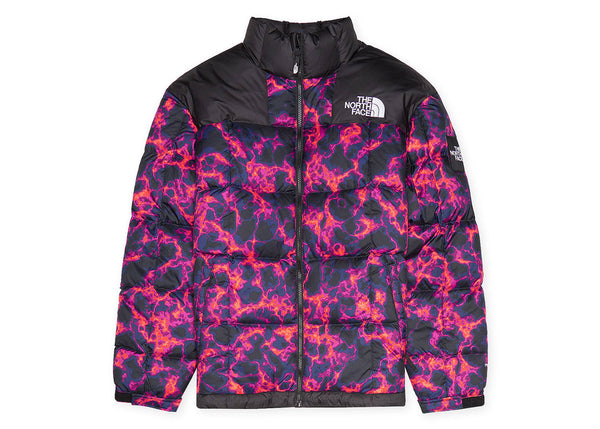 Veste pliable The North Face 1996 imprimée rétro Lhotse 700 Fill, imprimé camouflage noir TNF/marbre