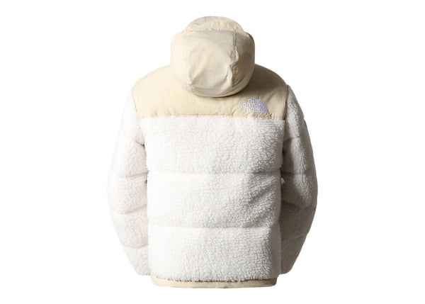 The North Face Veste en duvet Nuptse recyclé à garnissage 600 High Pile Waterfowl Blanc Gardénia-Gravel