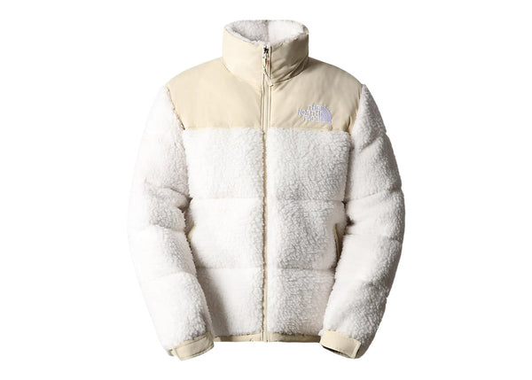 The North Face Veste en duvet Nuptse recyclé à garnissage 600 High Pile Waterfowl Blanc Gardénia-Gravel