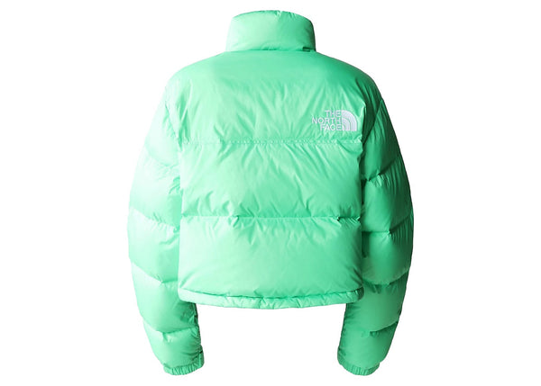 Veste courte Nuptse pour femme The North Face, vert chlorophylle
