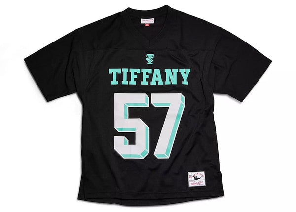 Maillot de football Tiffany &amp; Co. x NFL x Mitchell &amp; Ness Noir/Bleu Tiffany
