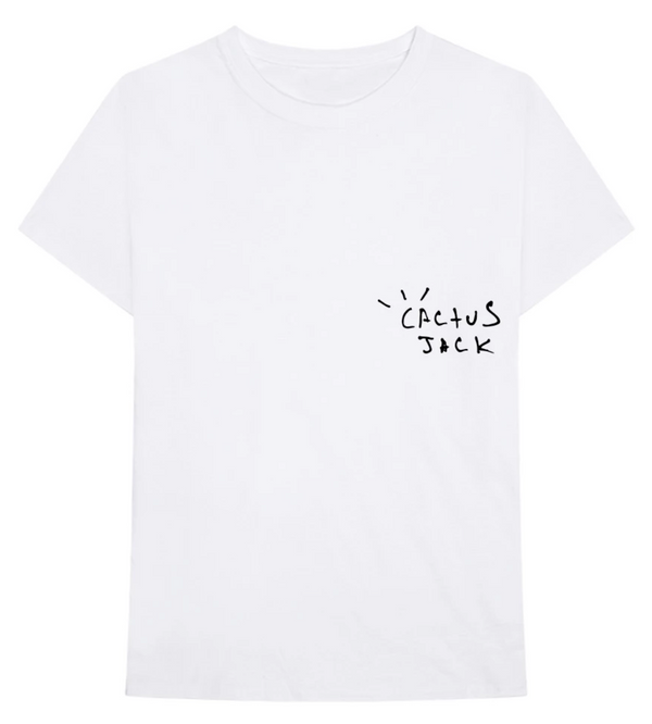 T-shirt Travis Scott Cactus Jack Airbrush Blanc 