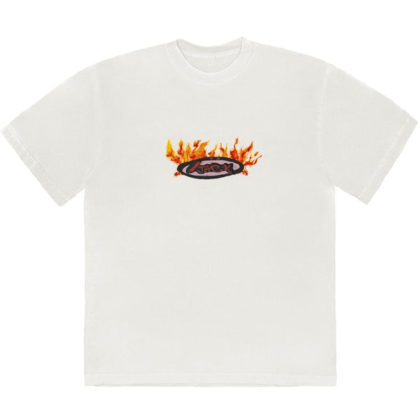 T-shirt Travis Scott Cactus Jack Flame Crème