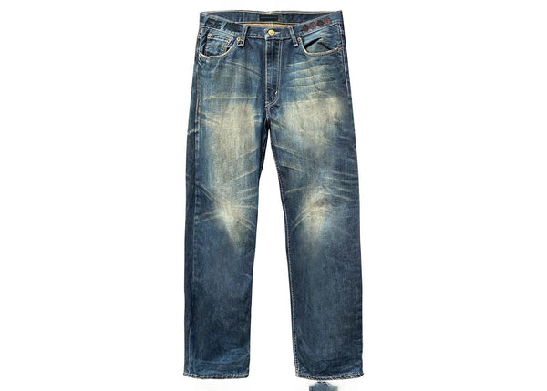 Pantalon en jean Travis Scott Cactus Jack pour Fragment From Our Minds bleu délavé 