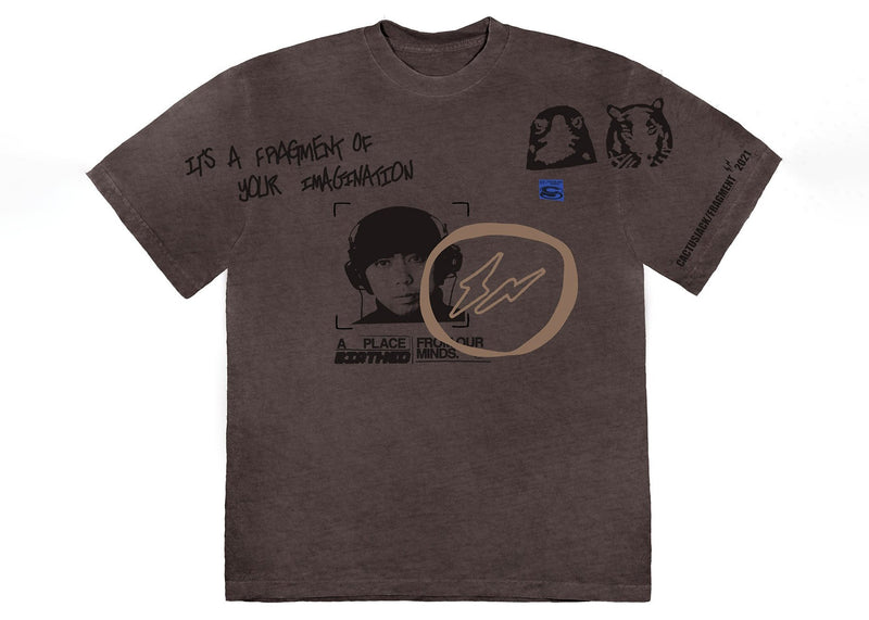 Travis Scott Cactus Jack pour Fragment Hiroshi Tee Brown Pepper 