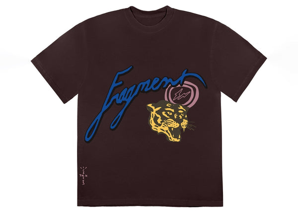 T-shirt Travis Scott Cactus Jack pour Fragment Icons Marron 